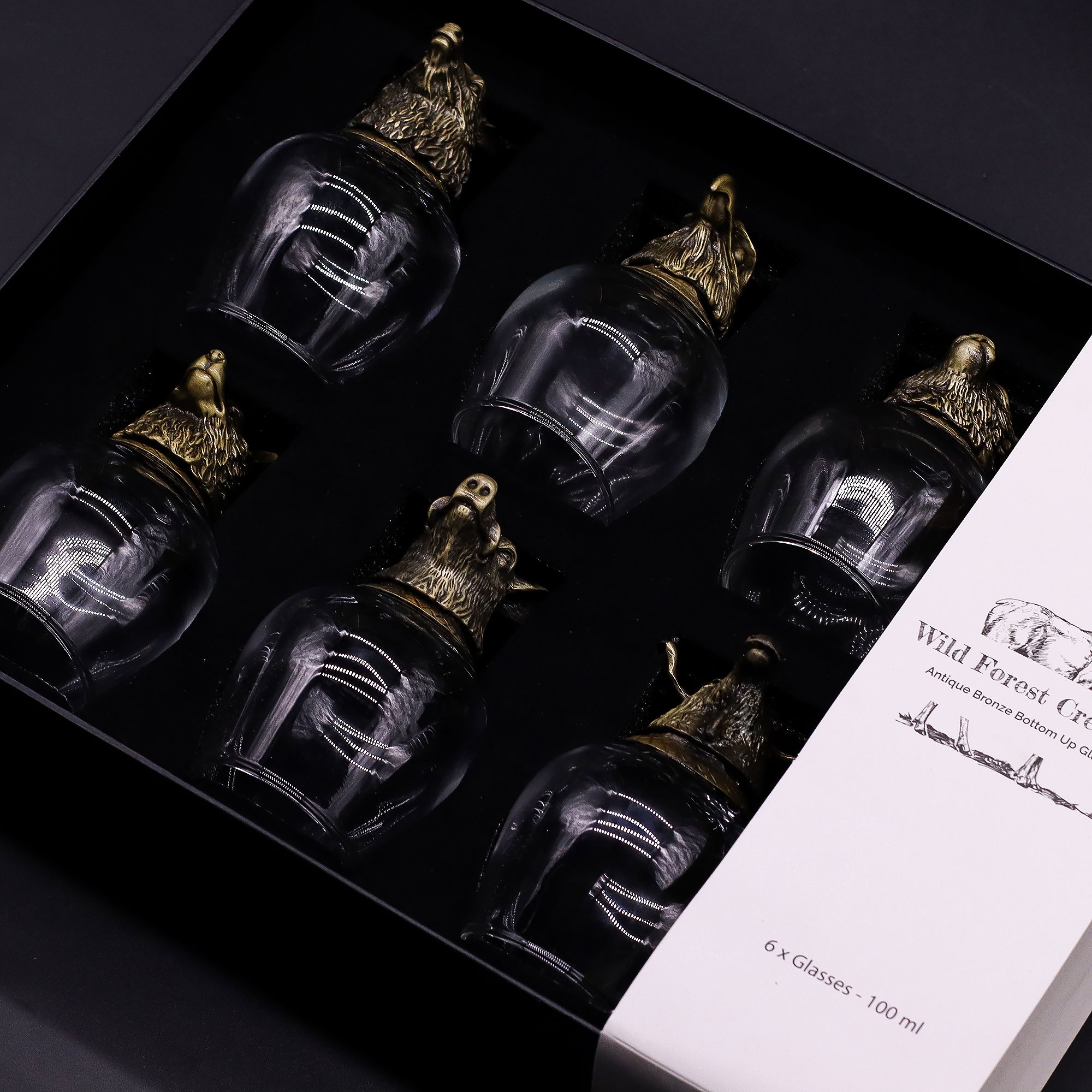 Set de regalo de 6 vasos (50ml) - Criaturas Místicas - Bronce Antiguo - Imagen 8