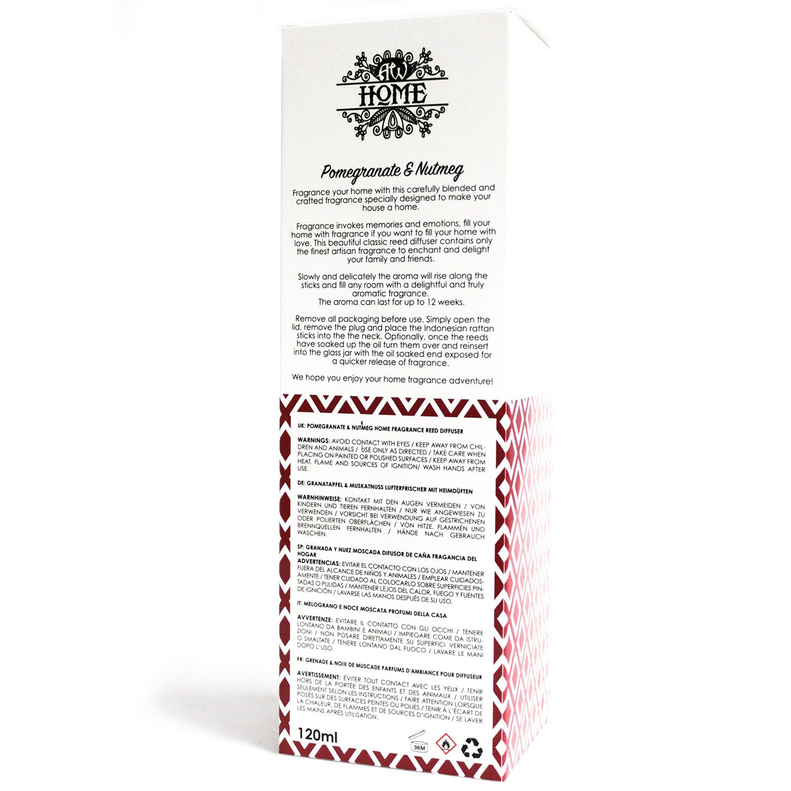 Difusor aromático 120ml - granada y nuez moscada - Imagen 5