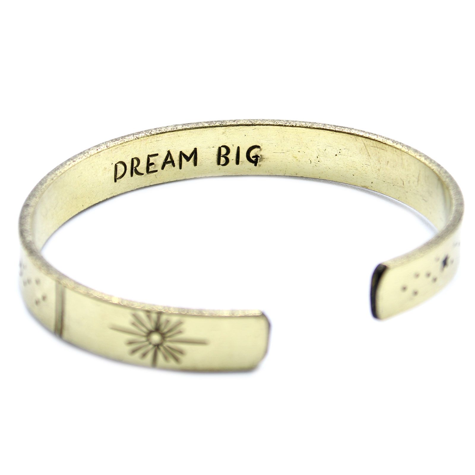 Pulsera de Inspiración - Latón Amanecer, Galaxia, Estrellas, Tierra - Imagen 2