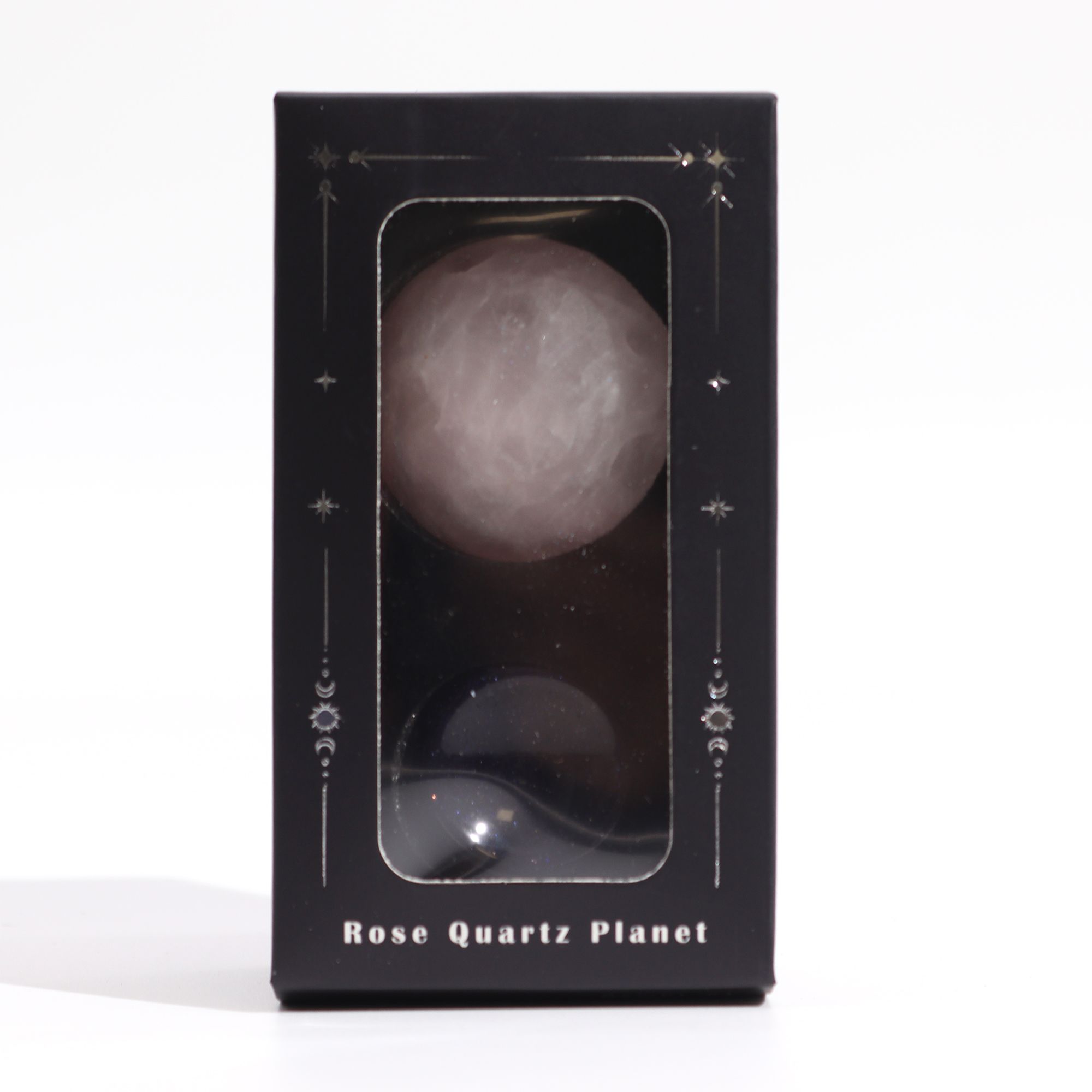 1x Planeta de Cuarzo Rosa con Soporte Solar (VÉNUS) - 40mm - Imagen 4