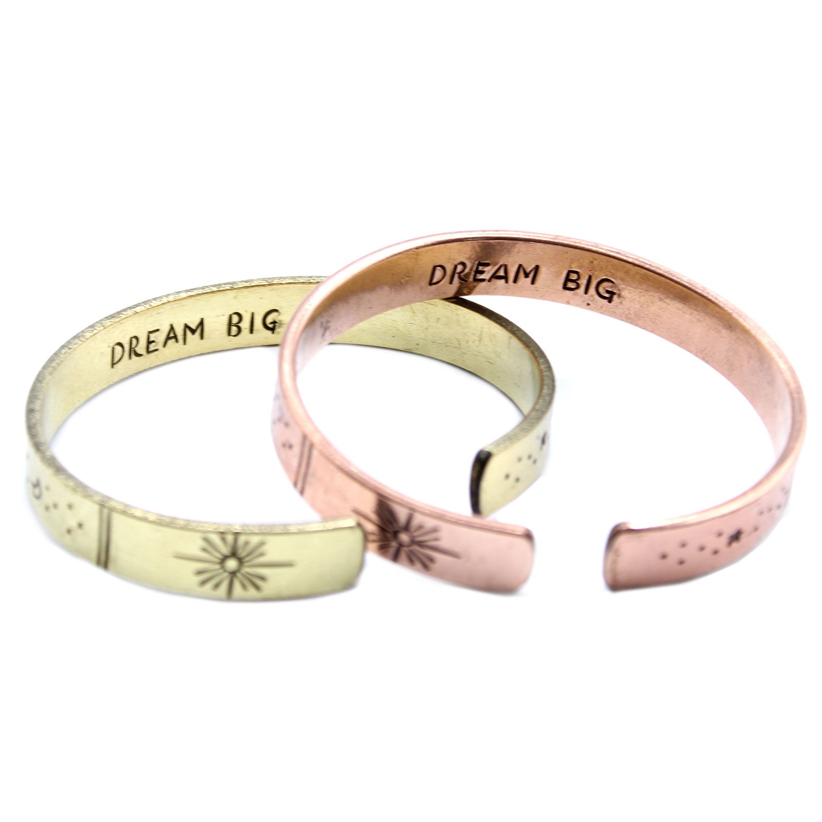 Pulsera de Inspiración - Latón Amanecer, Galaxia, Estrellas, Tierra - Imagen 5