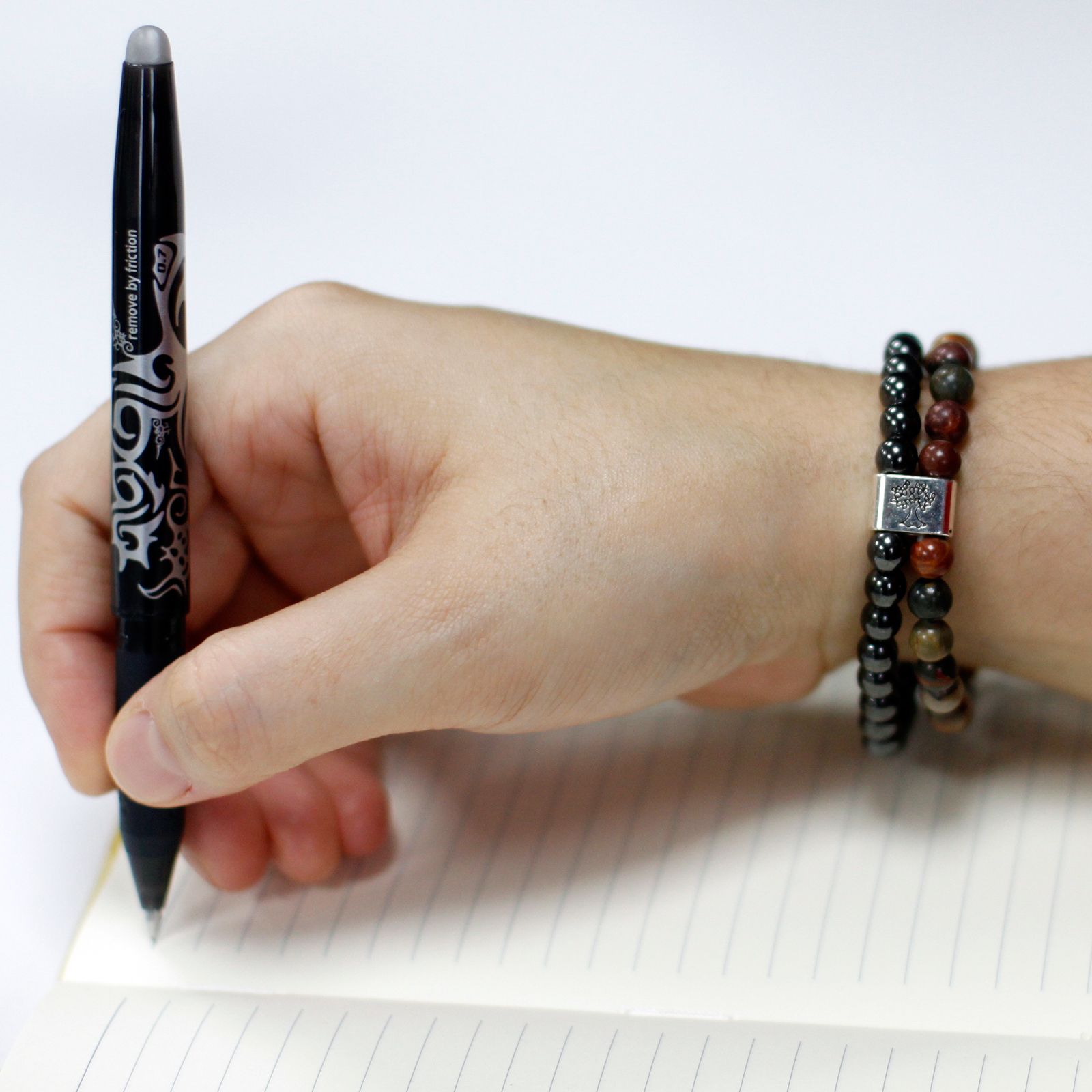 Pulsera de Piedras Preciosas Magnéticas - Jaspe Picasso - Imagen 6