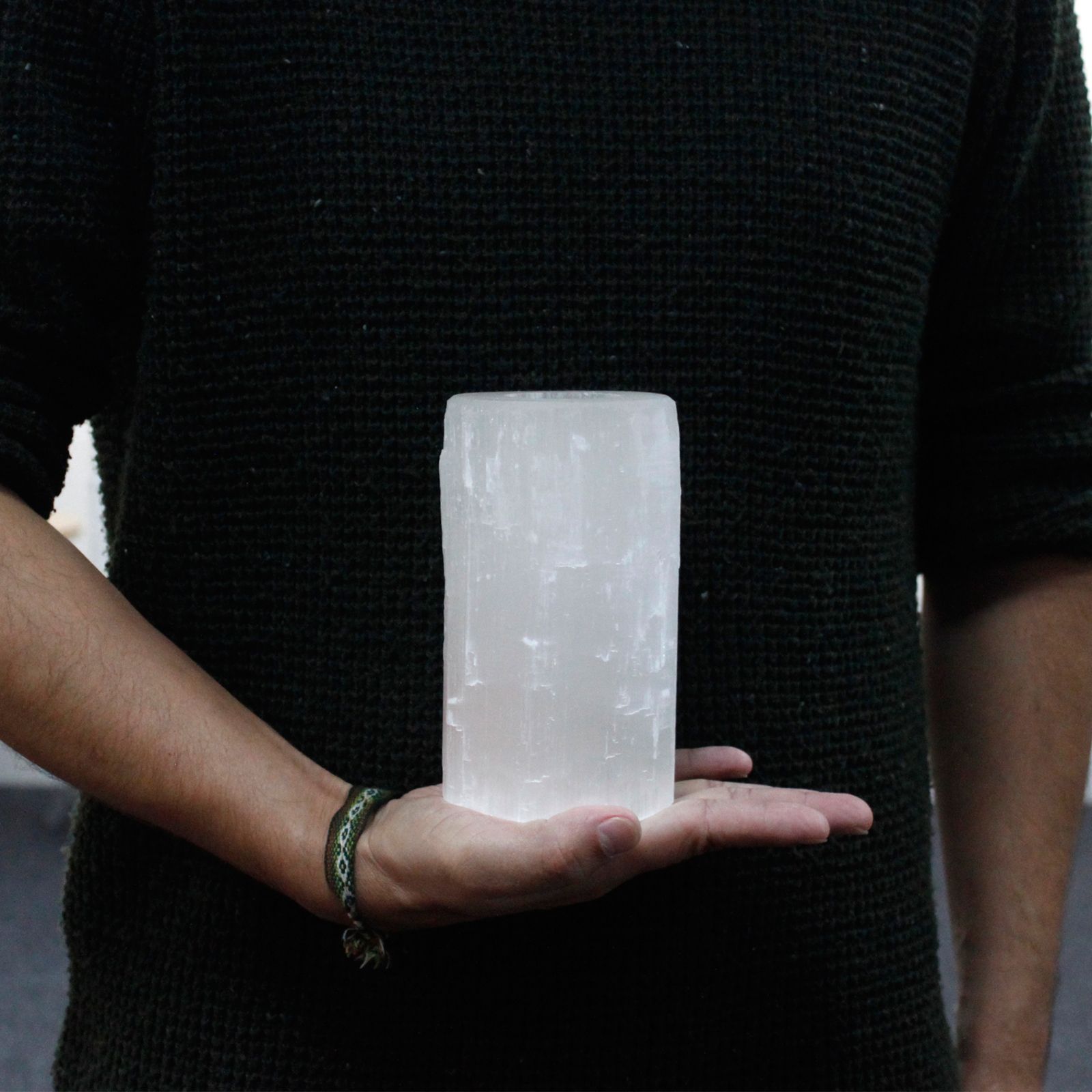 Candelabro Selenita cilindro- 15 cm - Imagen 4