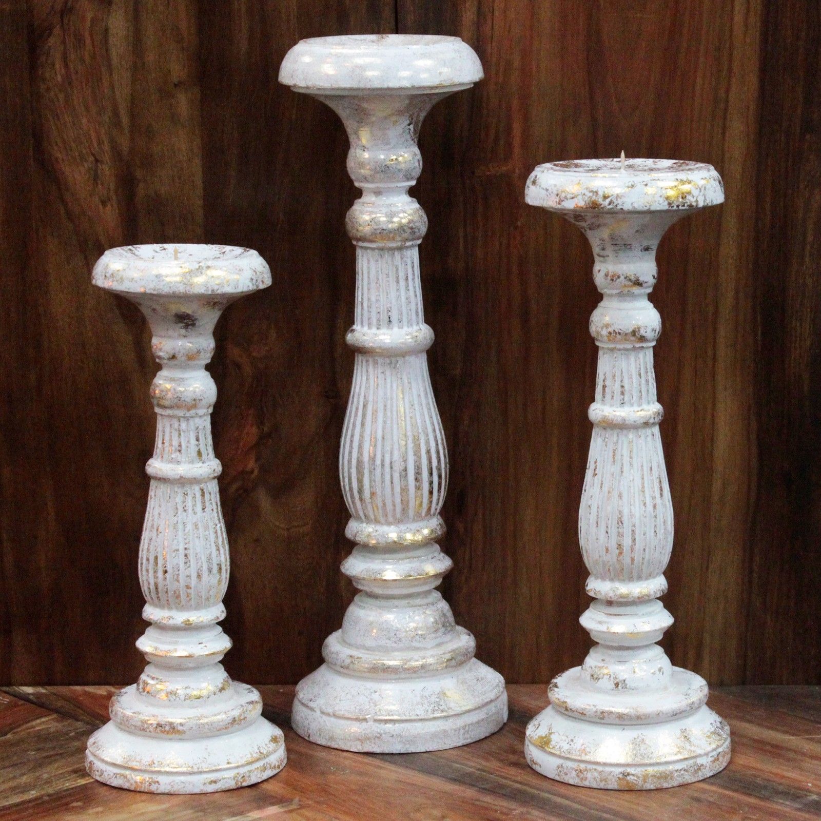 Candelabro Pequeño - Oro Blanco - Imagen 3