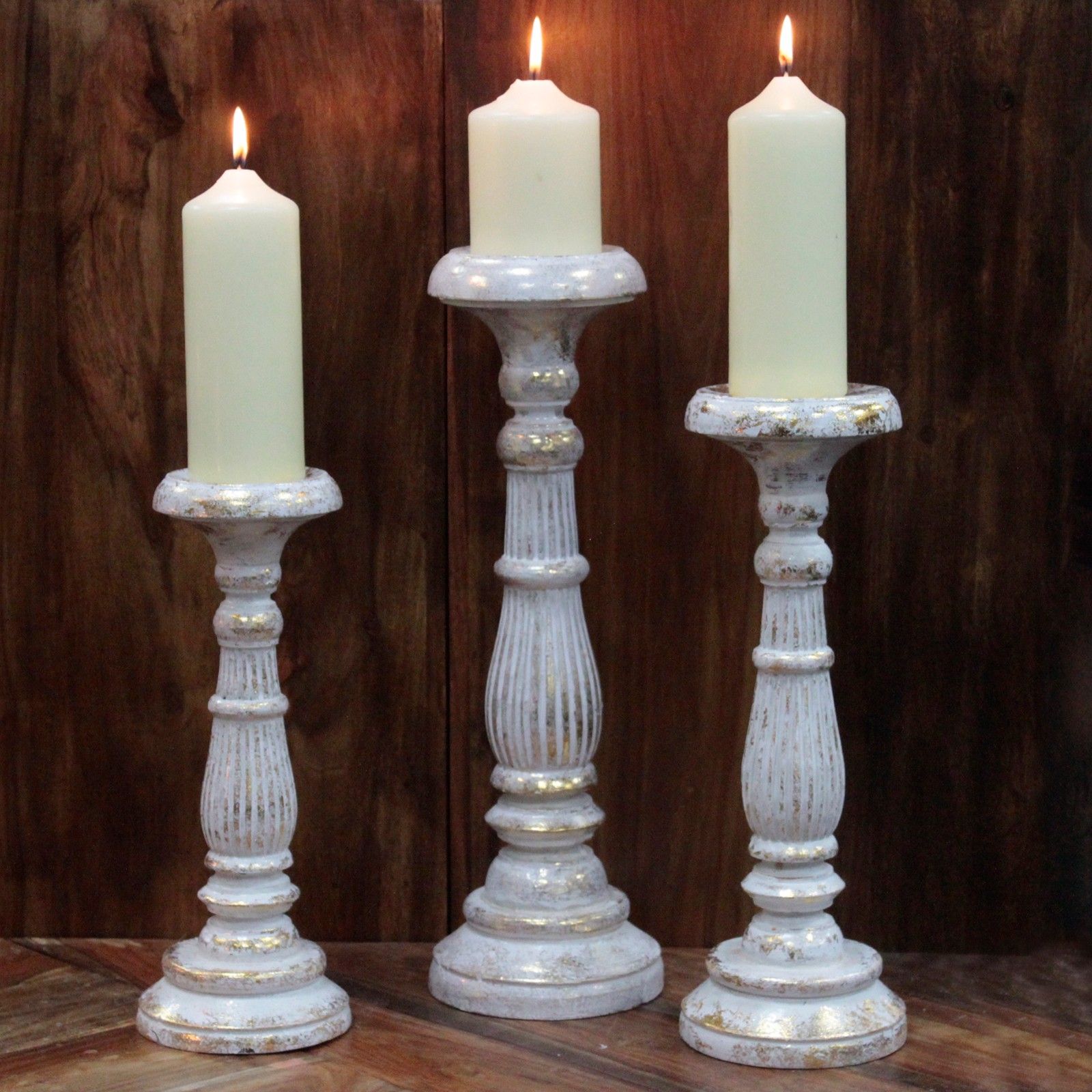 Candelabro Pequeño - Oro Blanco - Imagen 4
