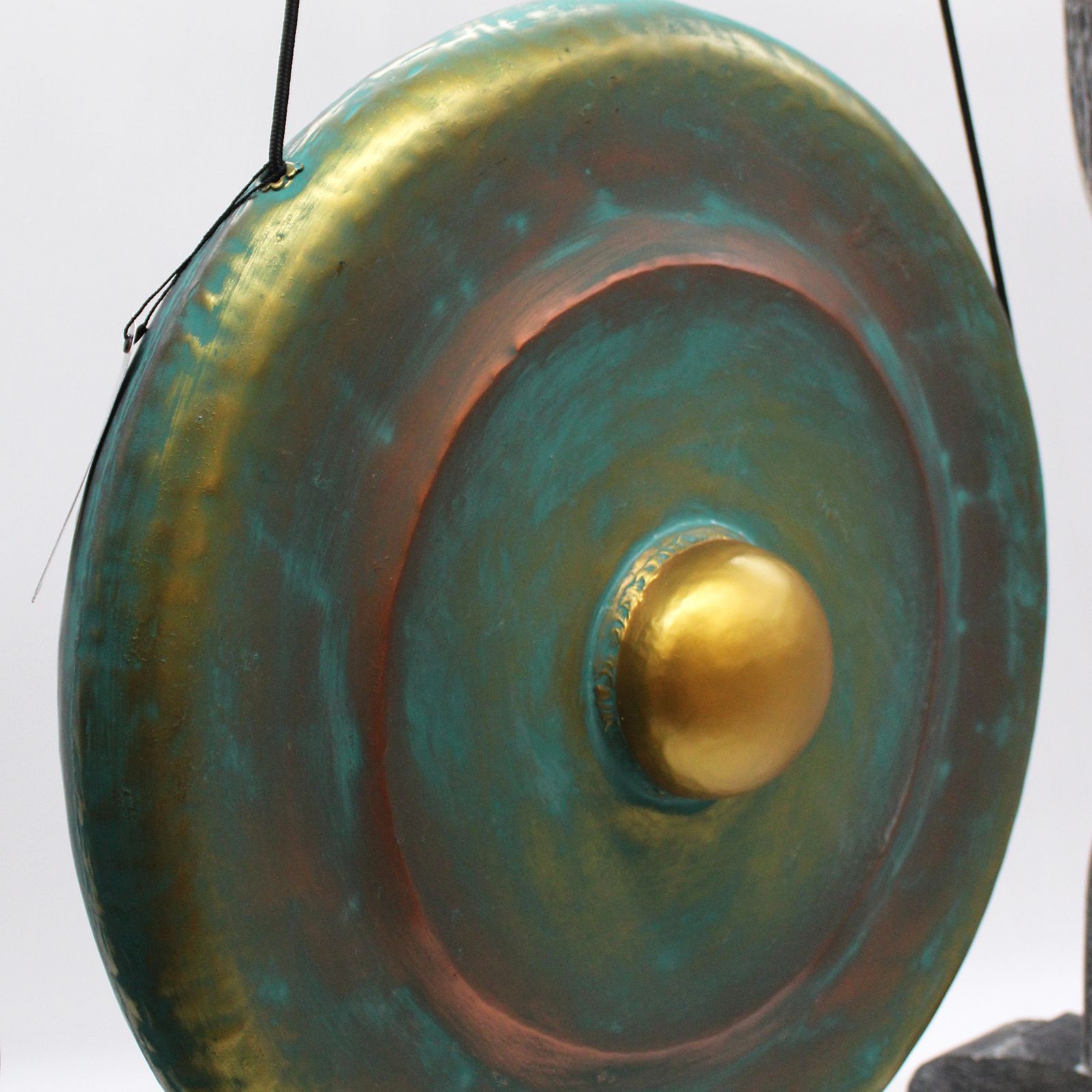 Gong de Meditación Mediano con Soporte - 50cm - Verde - Imagen 2