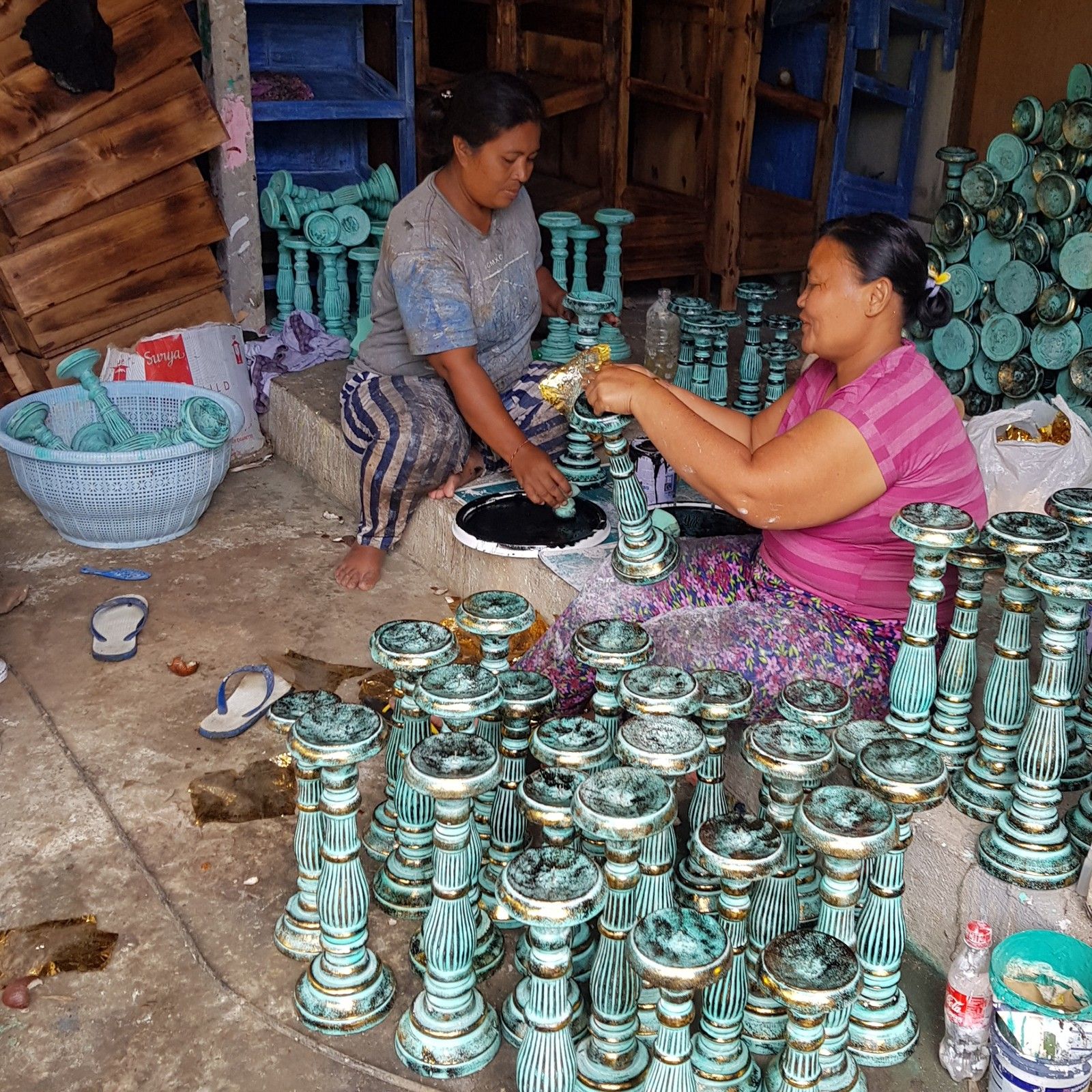 Candelabro Pequeño - Oro Blanco - Imagen 5