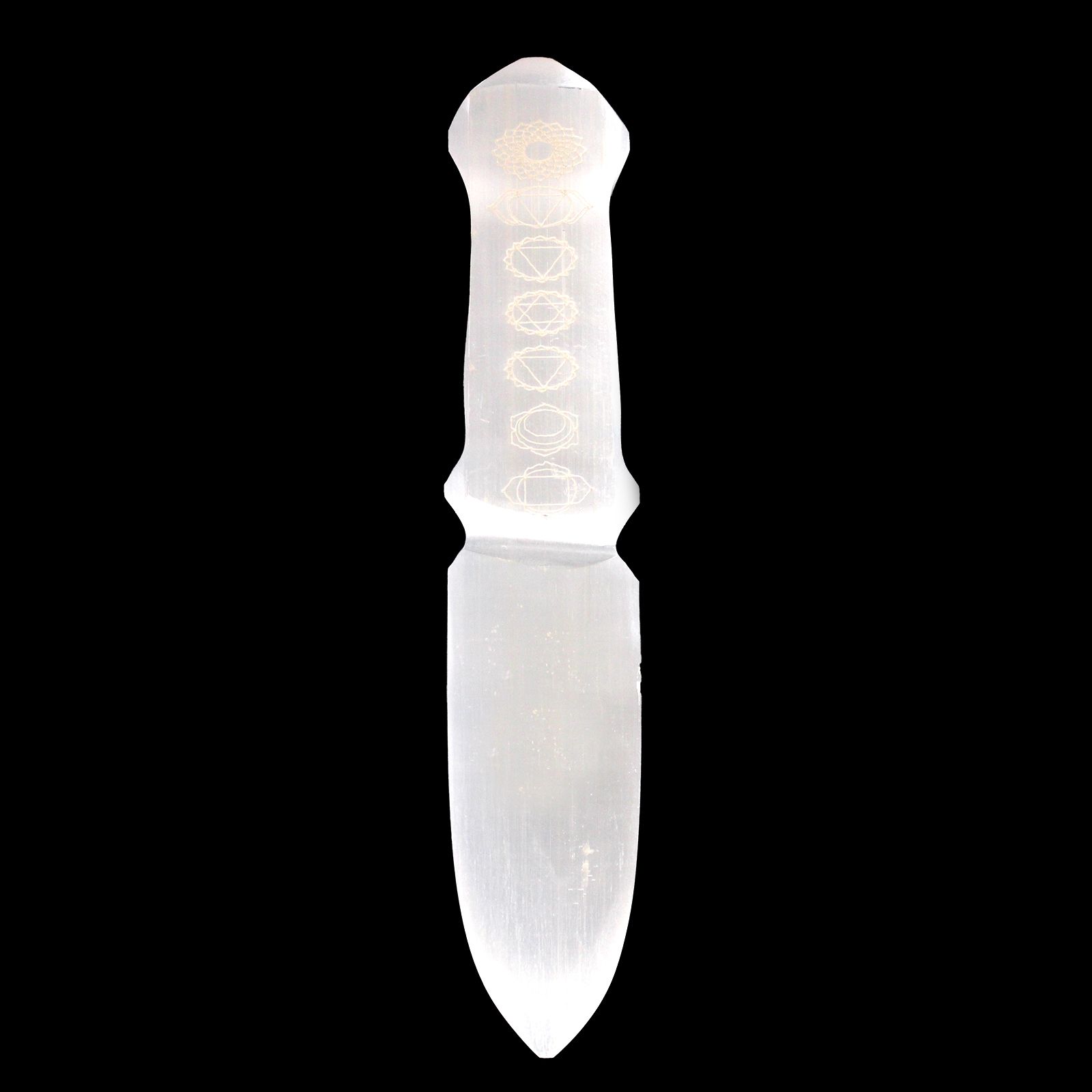 Cuchillo Ritual Selenita - Chakra - Imagen 6