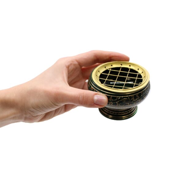 Cuenco Alto de Incienso de carbón Chakra - Corona